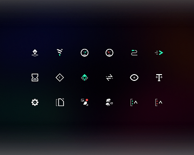 Sci-fi Game Iconography #01 icon library icon pack icons