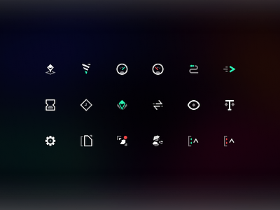 Sci-fi Game Iconography #01 icon library icon pack icons