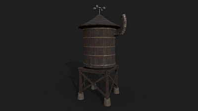 Water Tank 3d 3d art 3d model 3d modeling design keyshot maya visualization