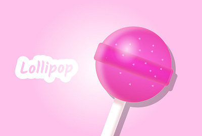 Lollipop 2d candy graphic design illustration lollipop pink vector