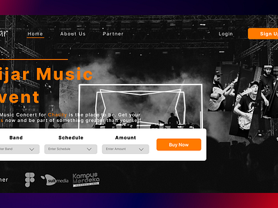 Pijar Music Event - Concert for Charity app con concert concert music idea pijar ui ui ux ux website