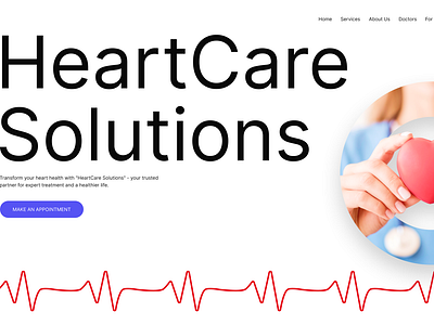 WEB UI Cardiology Heart design graphic design ui