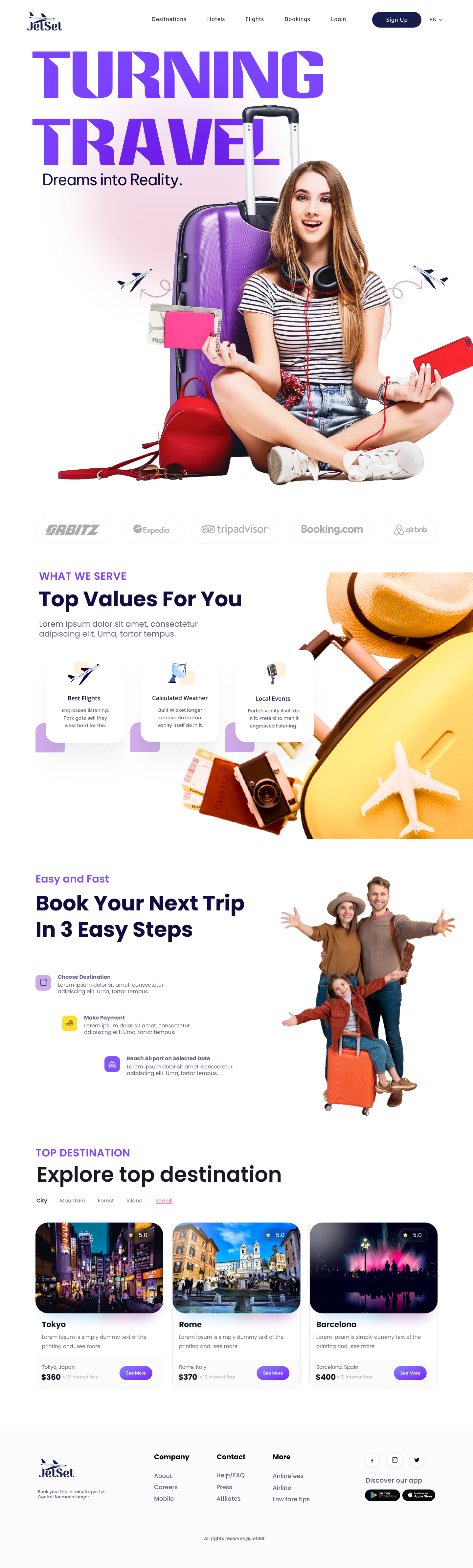Traveling Website design 3d animation graphic design travel travel website design traveling website ui ui design uiuxdesign uiuxdesigns vector webdesigners