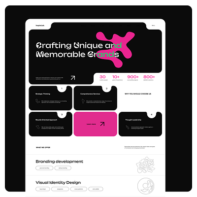 Branding agency website animation branding branding agency corporate website figma ui ui design user interface ux web design website