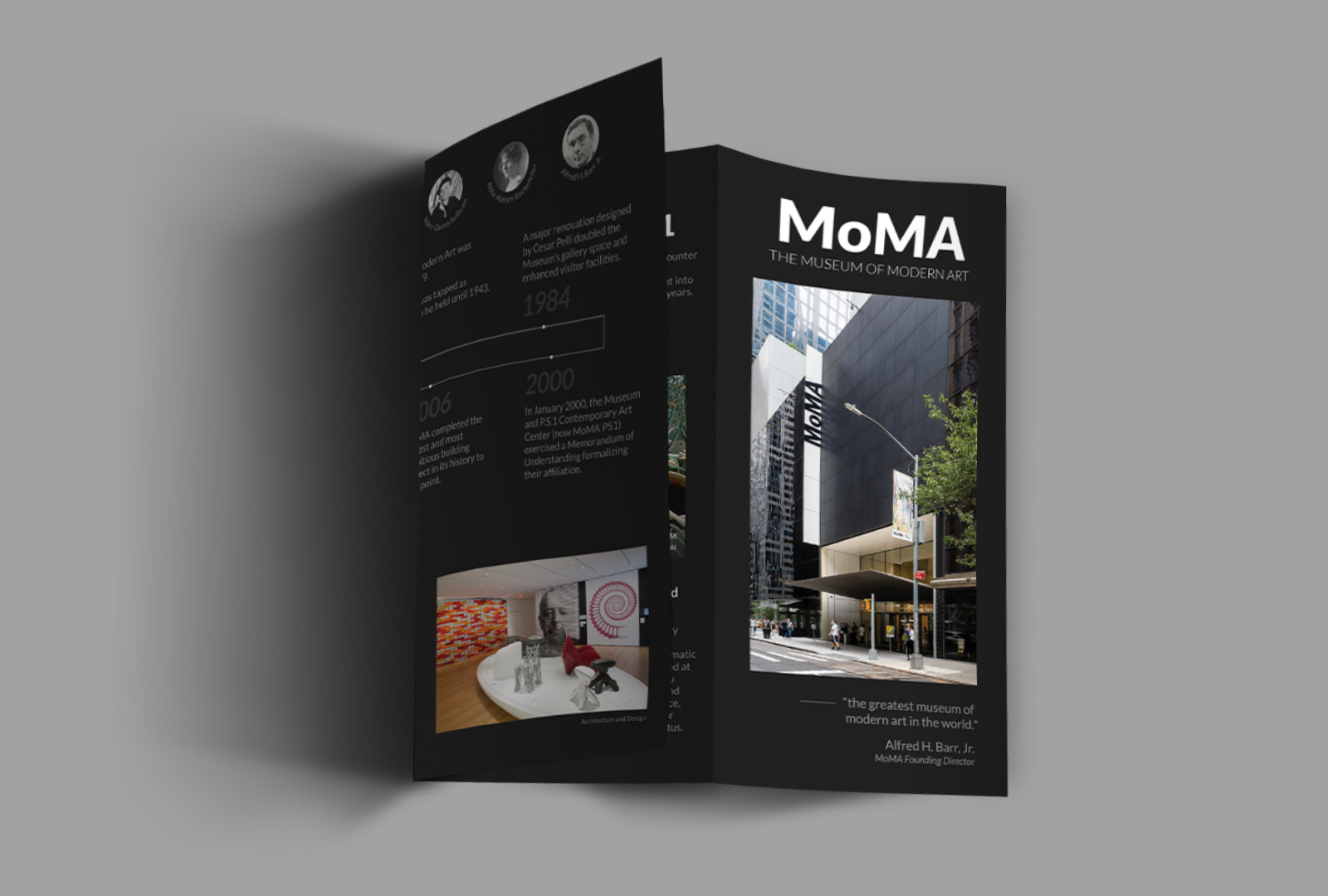 The Brochure of MoMA by Bernard liew Guan Cheng on Dribbble