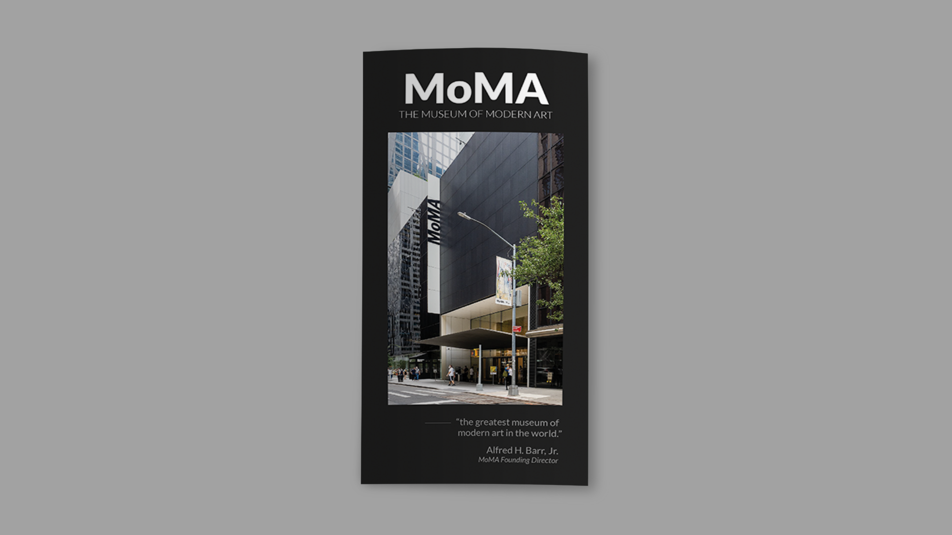 The Brochure of MoMA by Bernard liew Guan Cheng on Dribbble