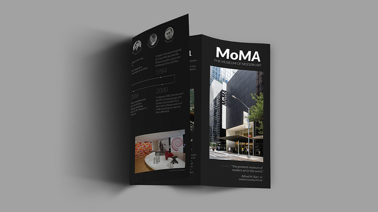 The Brochure of MoMA by Bernard liew Guan Cheng on Dribbble