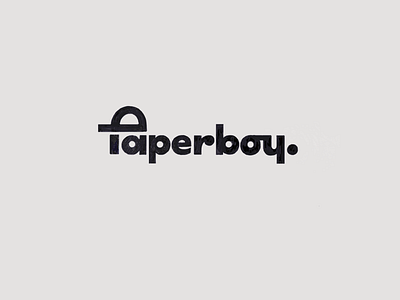 Paperboy. calligraphy custom design flow fun handmade hidden identity lettering logo logomark logotype paperboy script smart solid sophisticated type unique wise