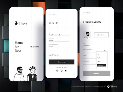 Thevs design illustration ui ux