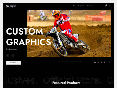 Koarse Motor Graphics Web Design bike e commerce graphic design moto motor onlineshop ui ui design uiux web design website