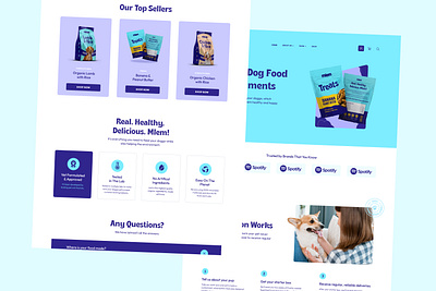 Mlem - Dogs Website Design UI/UX dog dog website dogs dogs website pet pets pets website web design website design