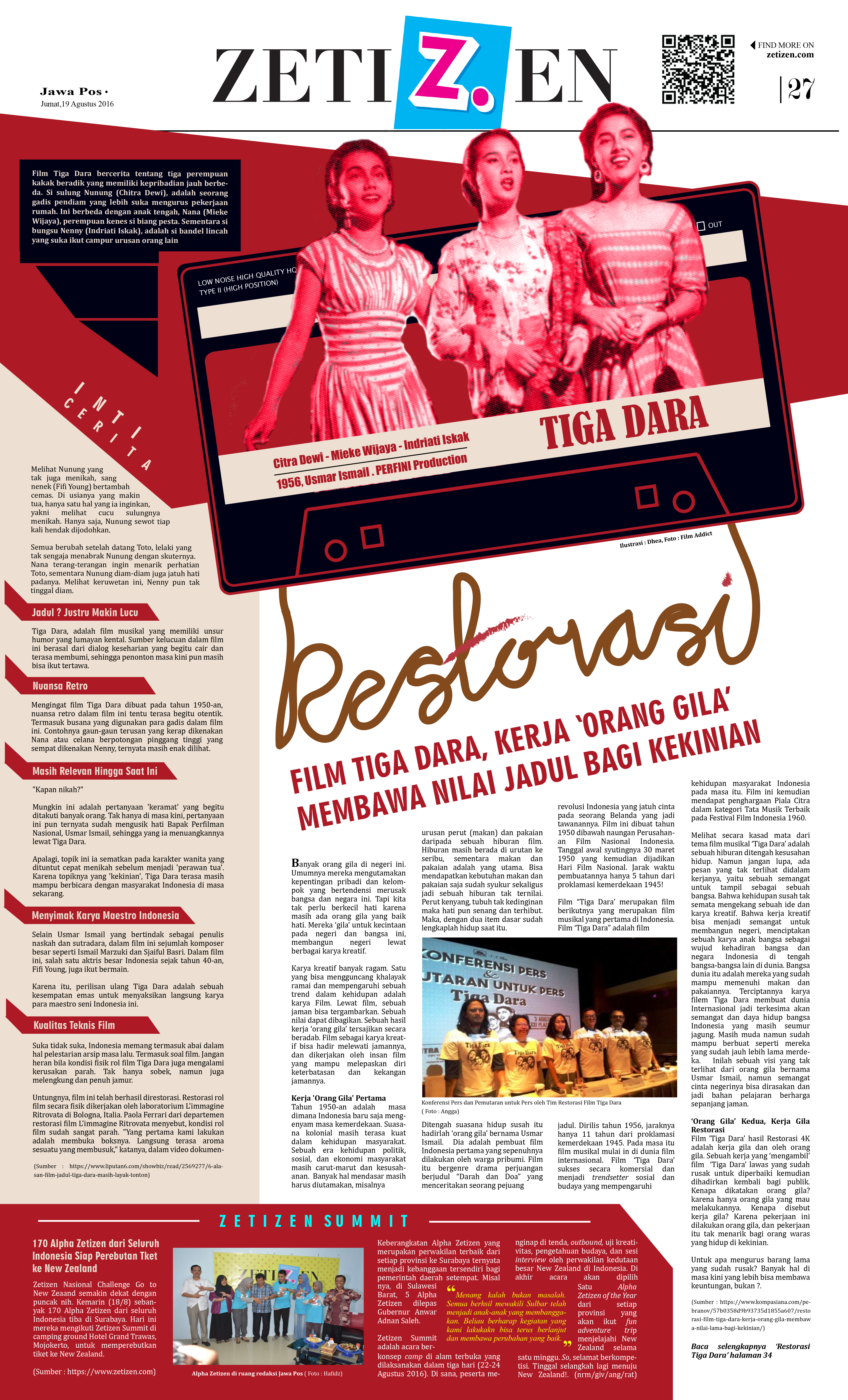 Zetizen Newspaper Headline Layout Design