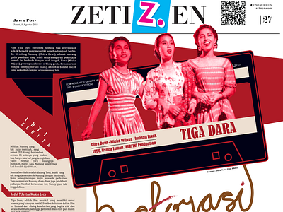 Zetizen Newspaper Headline Layout Design