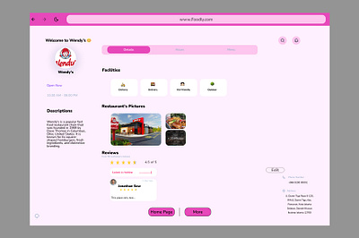 Here's Food Web Apps that can collaboration with much restaurant branding ui
