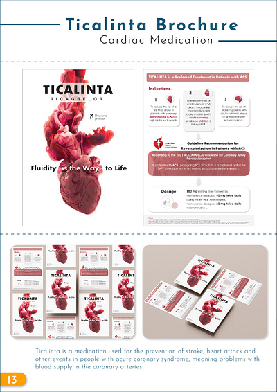 Ticalinta Brochure (Cardiac Medication) branding design graphic design illustration