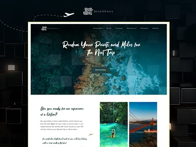 BIENV3NUE branding design illustration travel typography ui