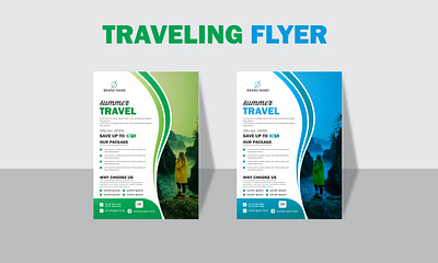 Traveling Flyer business corporate design flyer marketing post poster traveling traveling flyer
