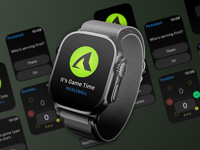 Pickleball Tracker Smart Watch App app apple pickleball score smartwatch tracker ui ux watchos