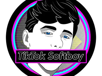 TikTok Softboy artwork design illustration illustrator typography