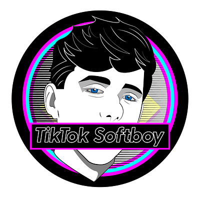 TikTok Softboy artwork design illustration illustrator typography