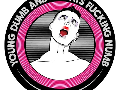 Young Dumb and Numb artwork design illustration illustrator typography