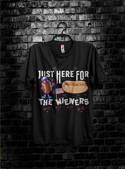 USA Independence day t shirt. typography usa usa and hot dog t shirt