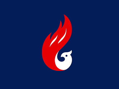 Phoenix bird branding burn fire flame graphic design logo phoenix