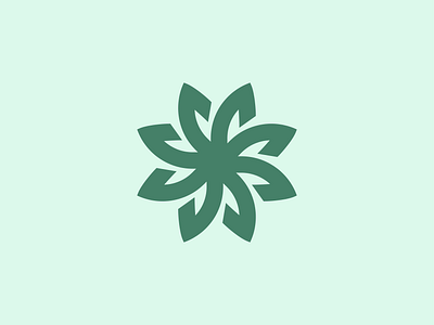 Flower Infinity Logo digital flower infinity logo minimal modern zen