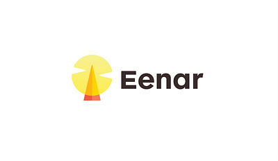 Eenar Logo abstract branding lighthouse logo