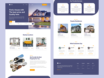 Builder - Real Estate Landing Page branding design figma graphic design home house illustration landing page modern real estate real estate website landing page ux vector website website landing page