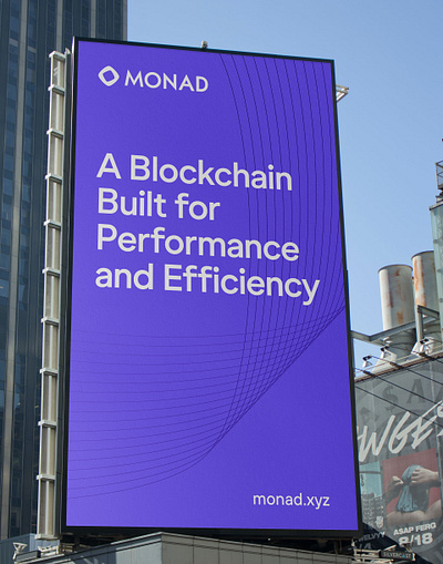 Monad Brand Identity blockchain brand identity branding crypto identity system logo logo design ooh design web3
