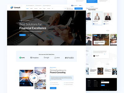 Finance Consulting Website business consulting design finance finance consulting website home landing page ui ux web web design website
