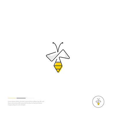 Honey Bee branding graphic design logo