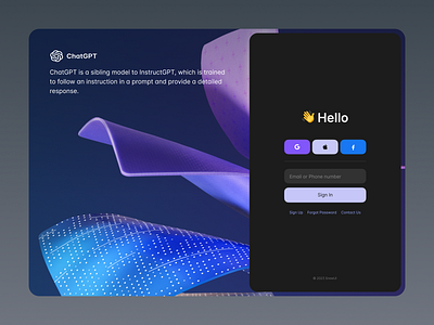 ChatGPT sign in ai chat dashboard ui kit design system