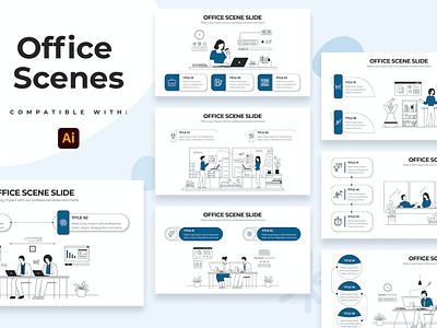 Business Office Scenes Illustrator Infographics analytics analytics chart annual report app chart data data analysis data visualisation data visualization data viz dataviz graph info infographic infographic elements infographics infography statistics stats ui