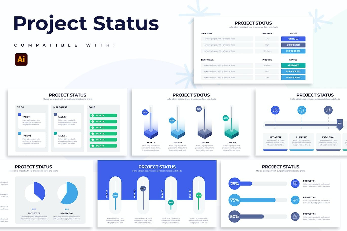 Business Project Status Illustrator Infographics analytics analytics chart annual report chart data data analysis data visualisation data visualization data viz dataviz graph info info graphics infographic infographic elements infographics infography statistics stats ux