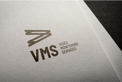 VMS Logo Design brand branding design graphic design illustration logo logodesign typography vector video logo videomonitoring logo