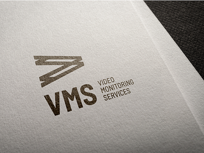 VMS Logo Design brand branding design graphic design illustration logo logodesign typography vector video logo videomonitoring logo