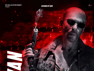 JAWAN Fanmade Poster Design 🔥 artwork design grapicsdesign jawan jawan poster movie poster photo editing photoshop poster design srk