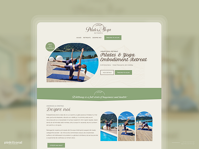 Pilates & Yoga Retreat figma design pilates retreat website webdesign wordpress yoga