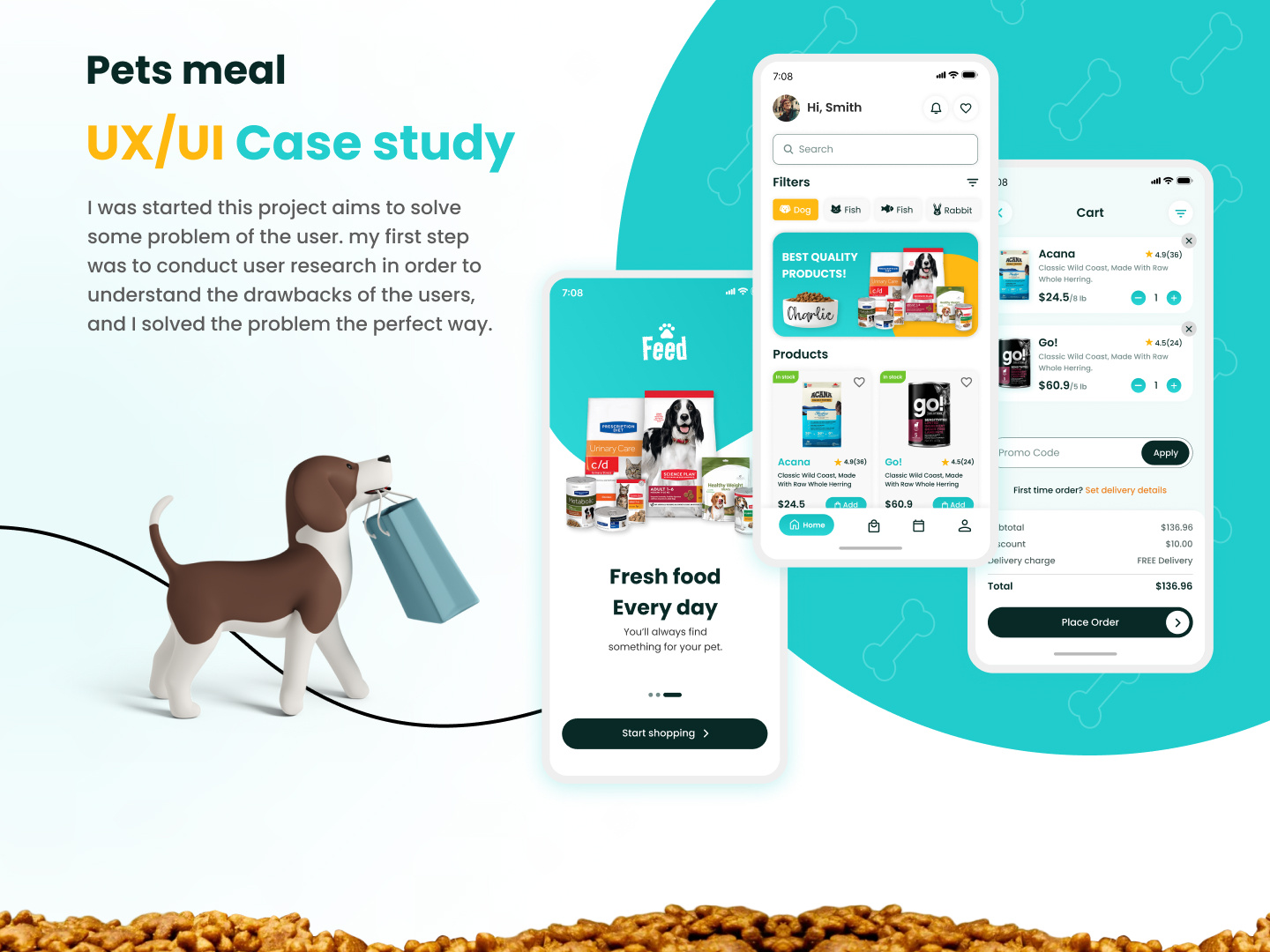Pet Food App UI/UX Case Study by Krutik Jagani on Dribbble