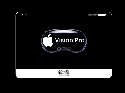 Vision Pro apple design animation apple brand indentity branding design design apple high level up design prototype sites ui uiux ux vision pro web design web sites wireframing