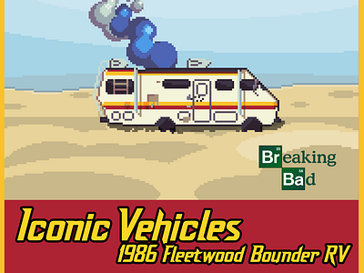 Pixel Art Timelapse - Iconic Vehicles: Breaking Bad RV breaking bad car game design game dev graphic design pixel pixel ar