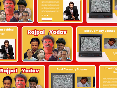 Fun Website Design | Best Comedian | Day 28 90 day ui challange branding comedy design fun modern ui ux website