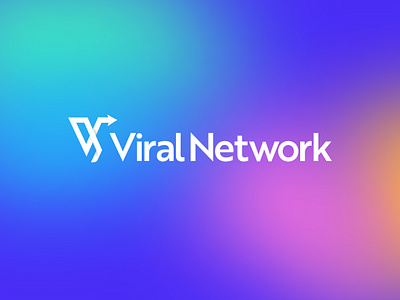 Viral Network Rebranding branding colorful design gradients graphic design logo website