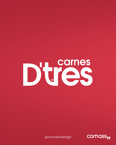 CARNES D´TRES brand branding design graphic design identidad visual logo marca grafica typography
