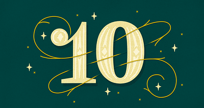 10 Treasures 10 design illustration lettering lettering art type type art