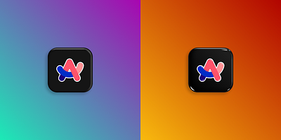 Icon Effects - Matte vs Glossy arc design figma glossy logo matte ui