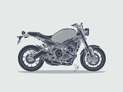 Blueprints of the Moto Life blueprint concept art design illustration line art motorcyle vector