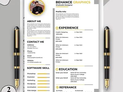 Behance Graphics Resume Design Free PSD Download behancegraphics free psd resume premium resume design resume design resume psd free download